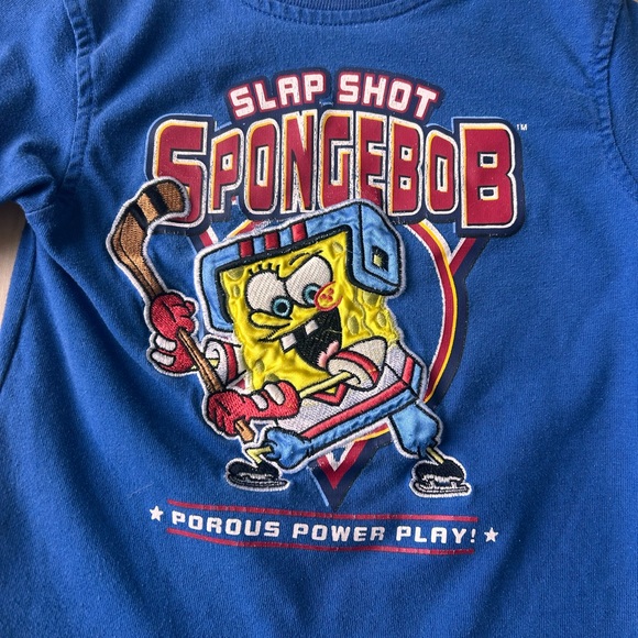SpongeBob Y2K vintage long sleeve embroidered shirt - Picture 2 of 4